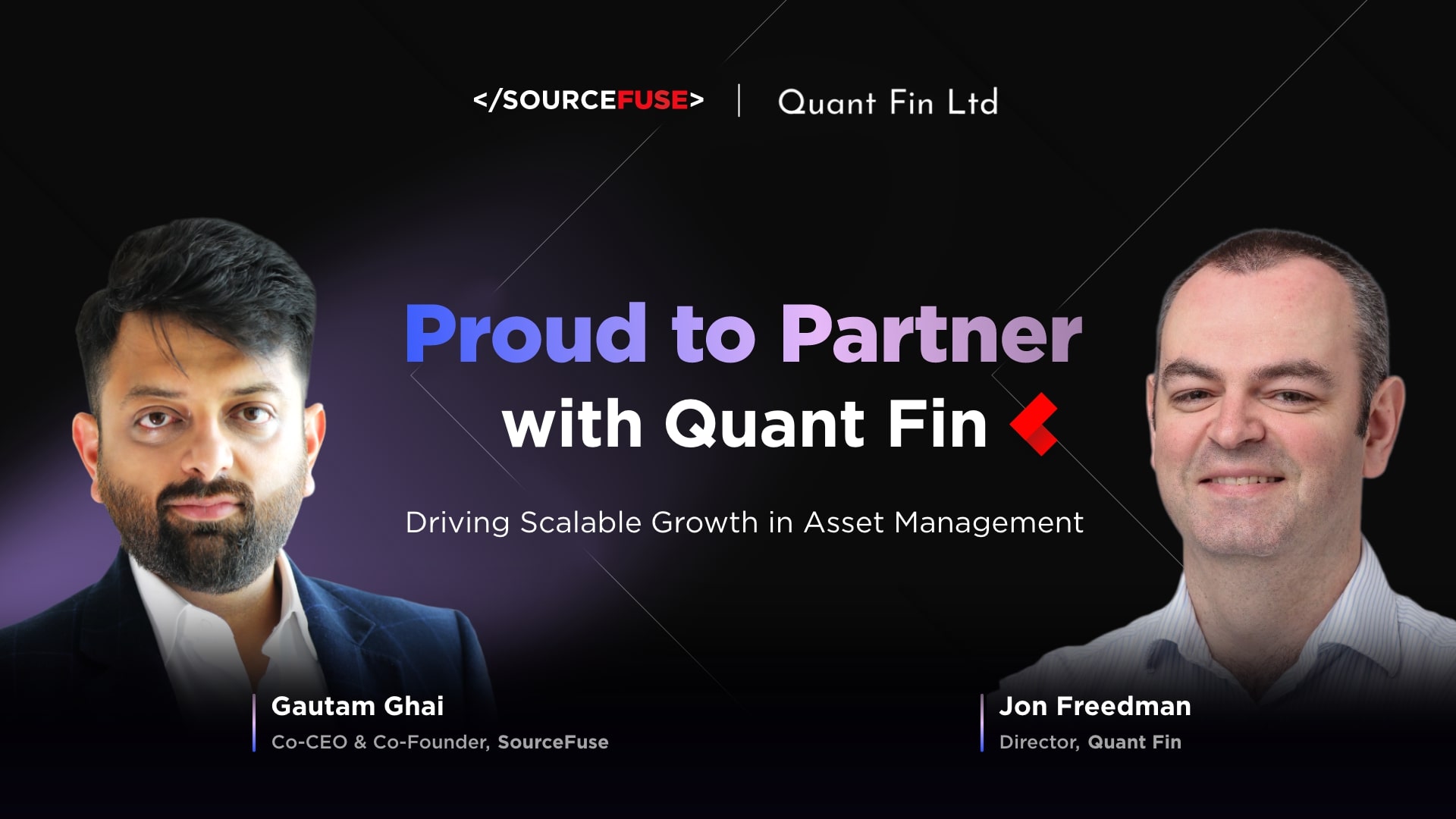 SourceFuseはQuant Finと提携し、資産管理におけるスケーラブルな成長を推進します